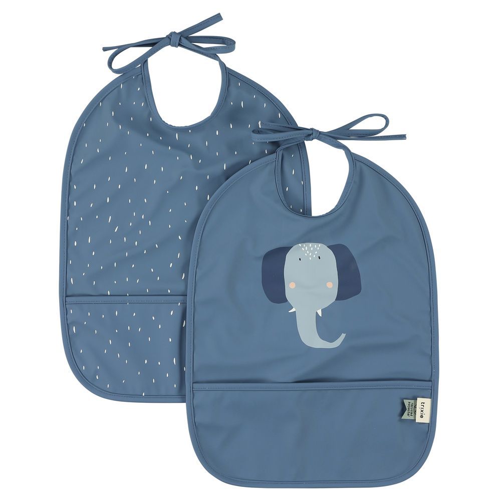 Trixie - 2pc-Set - Waterproof Bib - Mrs. Elephant