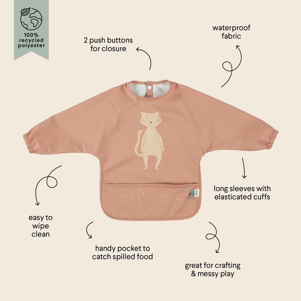 Trixie - Waterproof Longsleeve Bib - Mrs. Cat