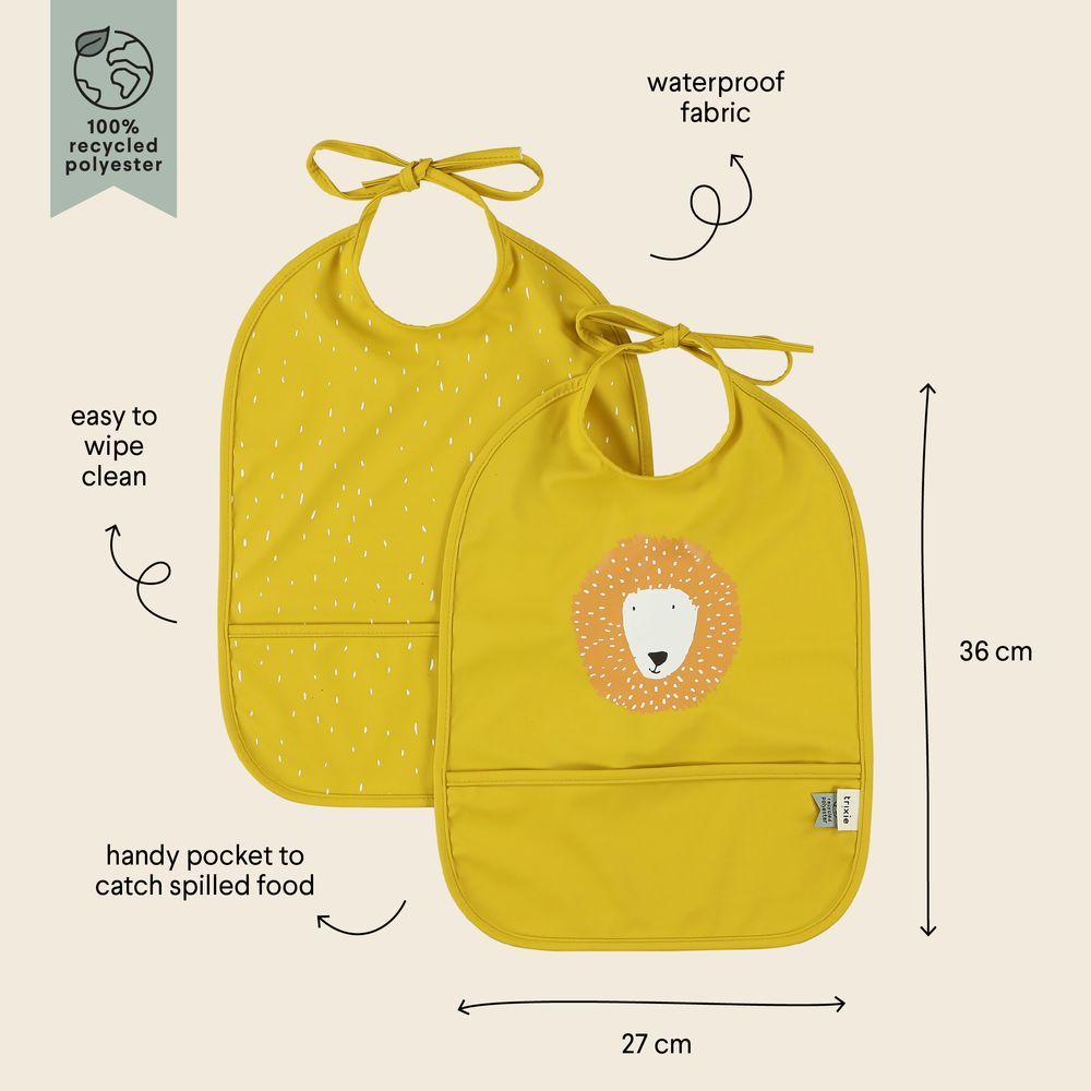 Trixie - 2pc-Set - Waterproof Bib - Mr. Lion