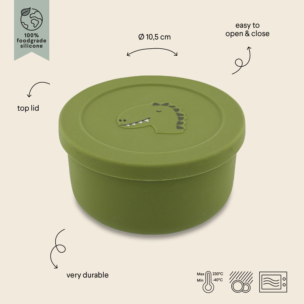 Trixie - Silicone Snack Box W/Lid - Mr. Dino