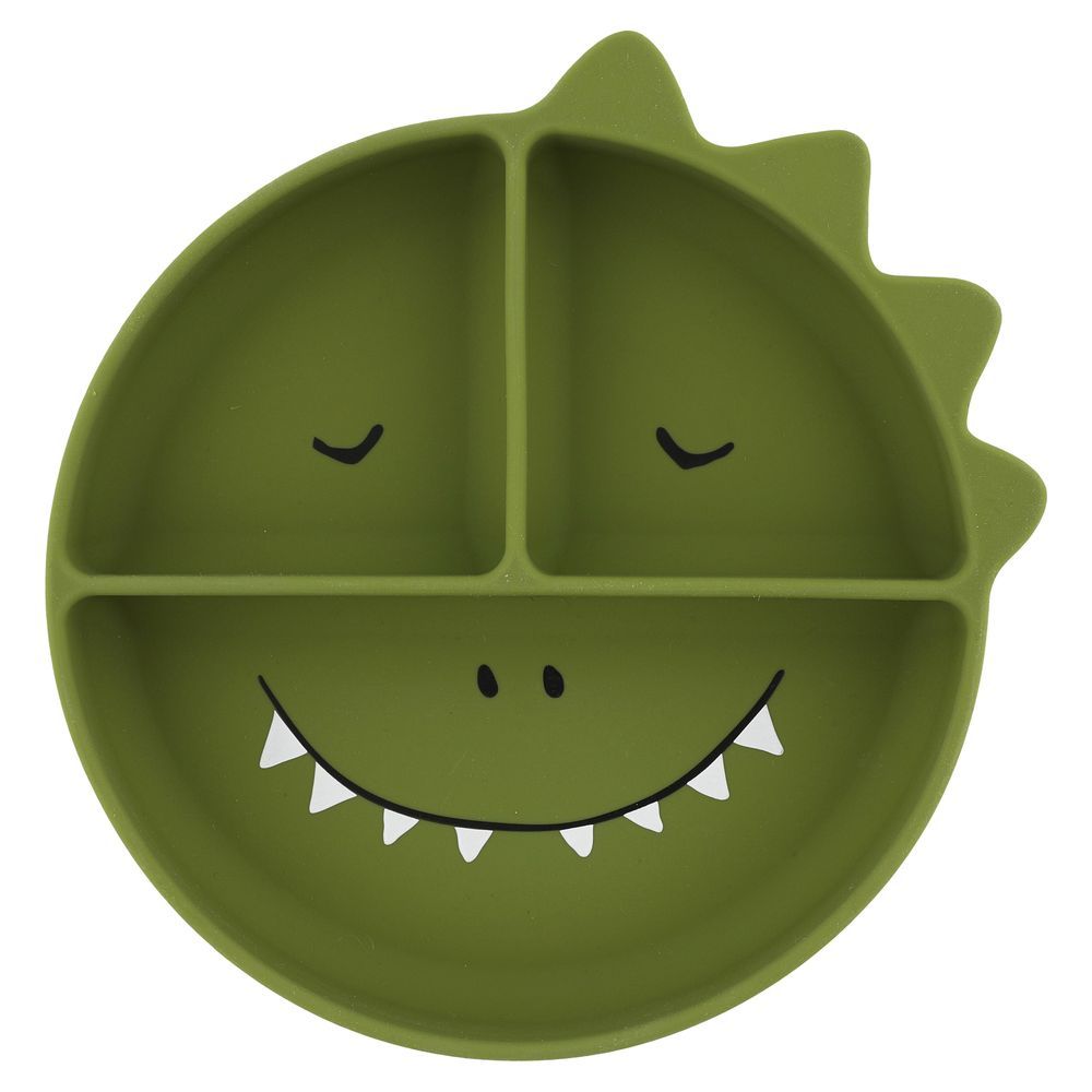 Trixie - Silicone Divided Plate W/Suction - Mr. Dino