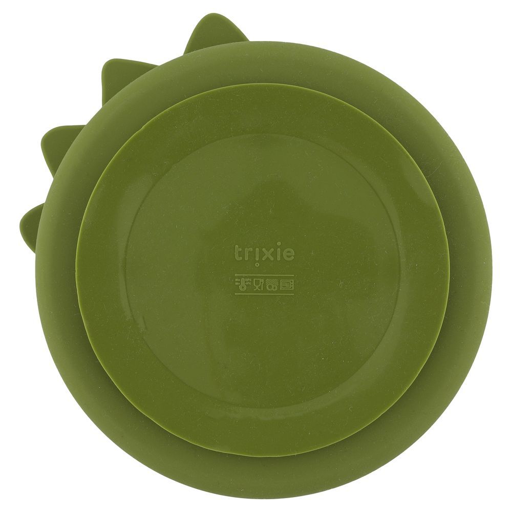 Trixie - Silicone Divided Plate W/Suction - Mr. Dino