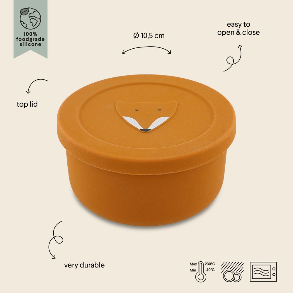 Trixie - Silicone Snack Box W/Lid - Mr. Fox