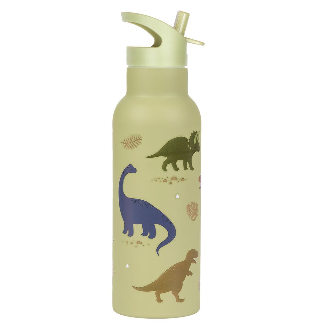 A little Lovely Company - Stainless Steel Water Bottle - 500ml - Dinosaurs