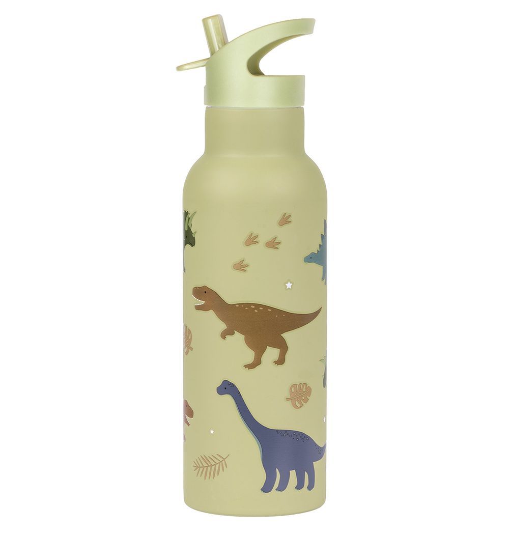 A little Lovely Company - Stainless Steel Water Bottle - 500ml - Dinosaurs