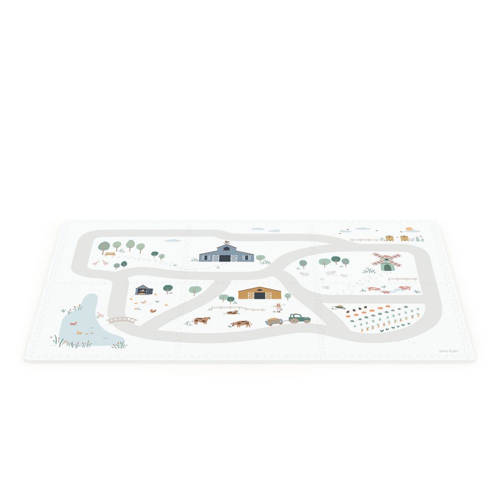 Play & Go - Icons EVA Puzzlemat - Farm - 120x180 cm