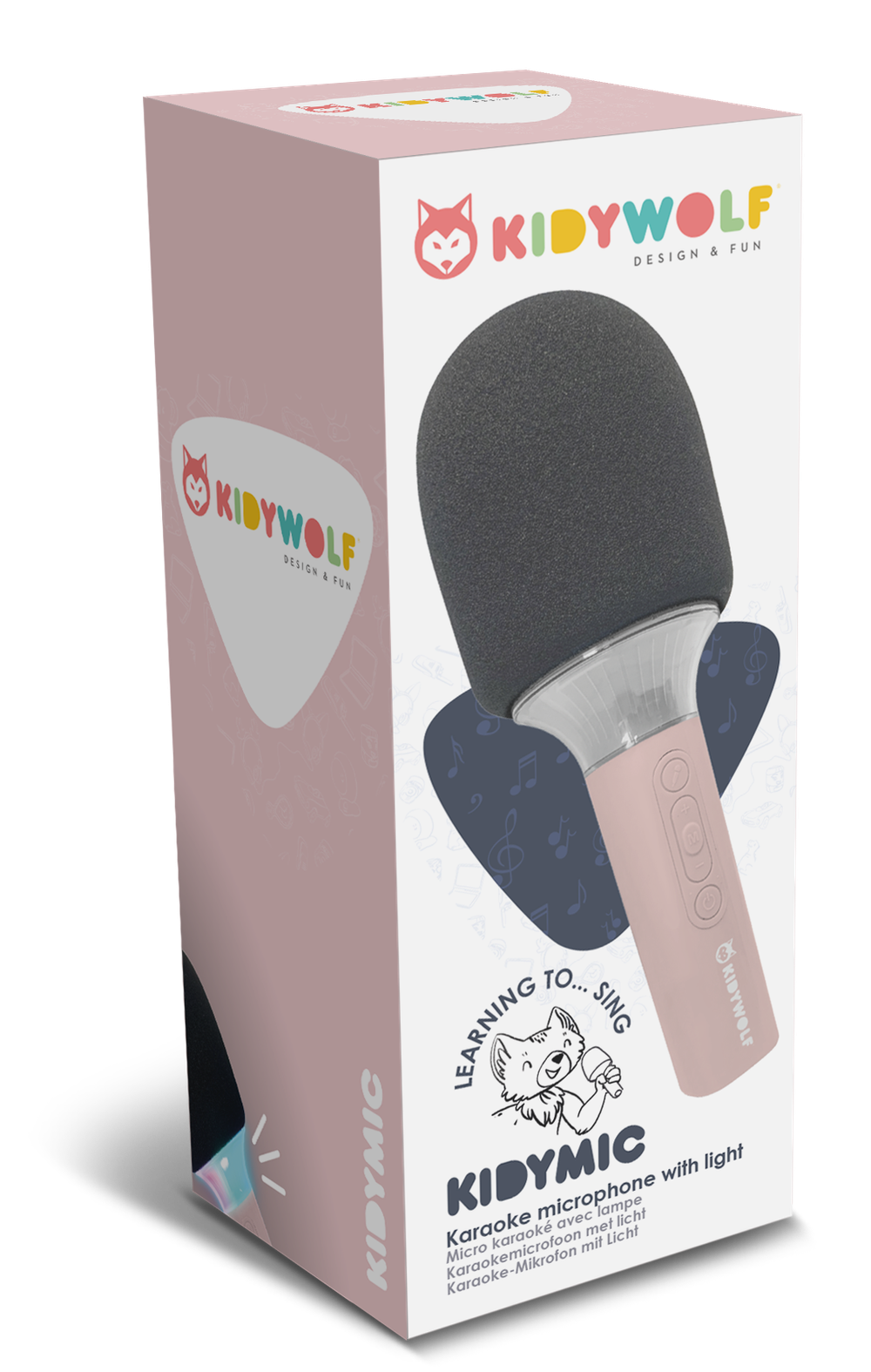 Kidywolf - Kidymic Karaoke Microphone - Pink