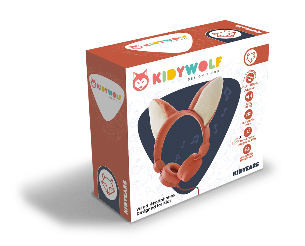 Kidywolf - Kidyears Headset - Fox