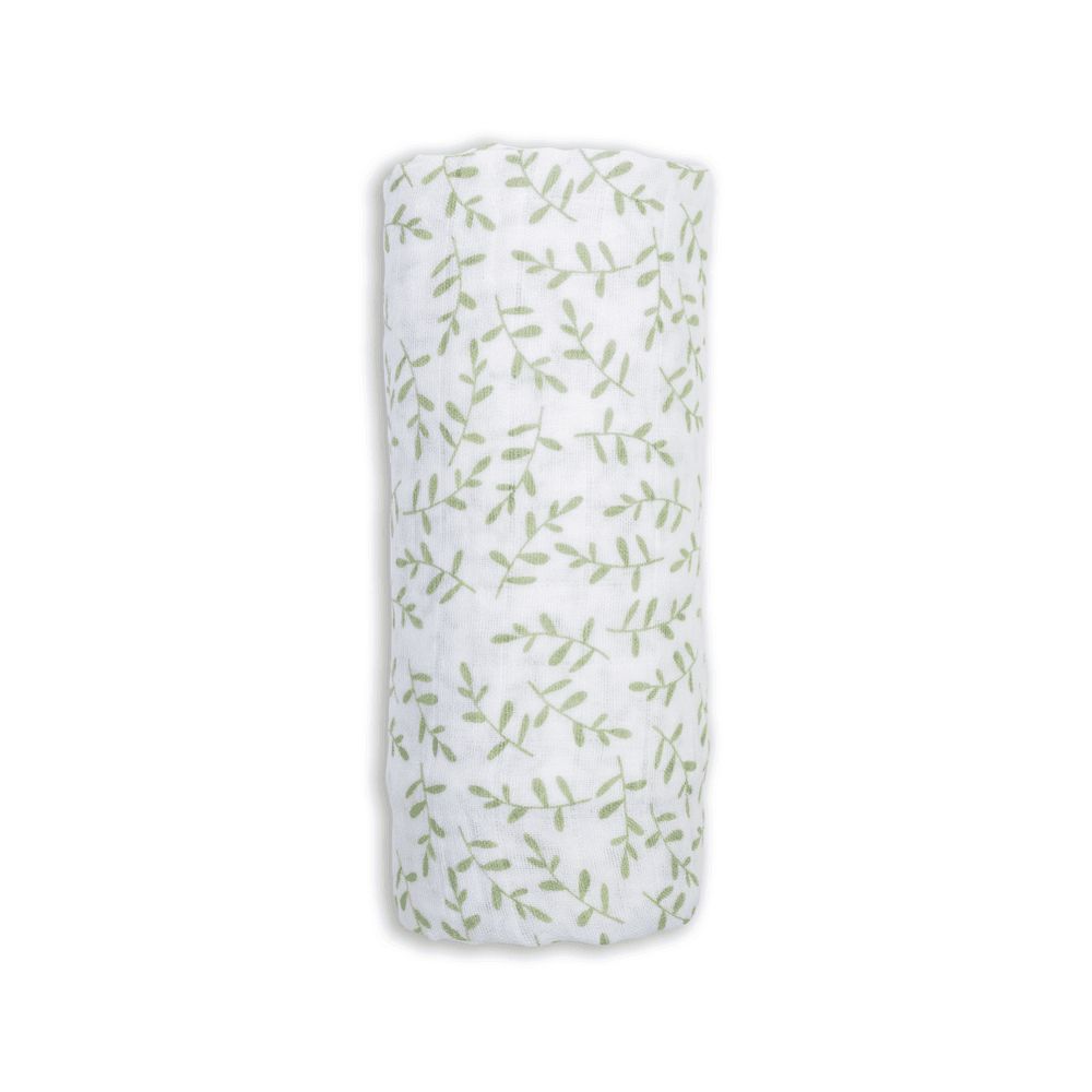 Lulujo - Muslin Swaddle - Greenery - Large