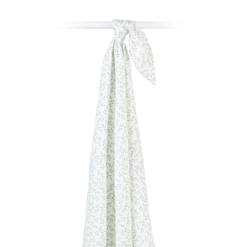 Lulujo - Muslin Swaddle - Greenery - Large