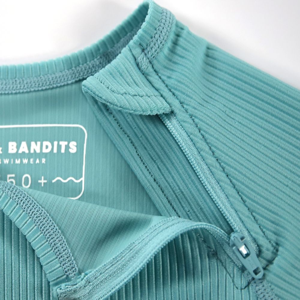 Beach & Bandits - Ribbed Long Sleeve Swim Tee - Coastal