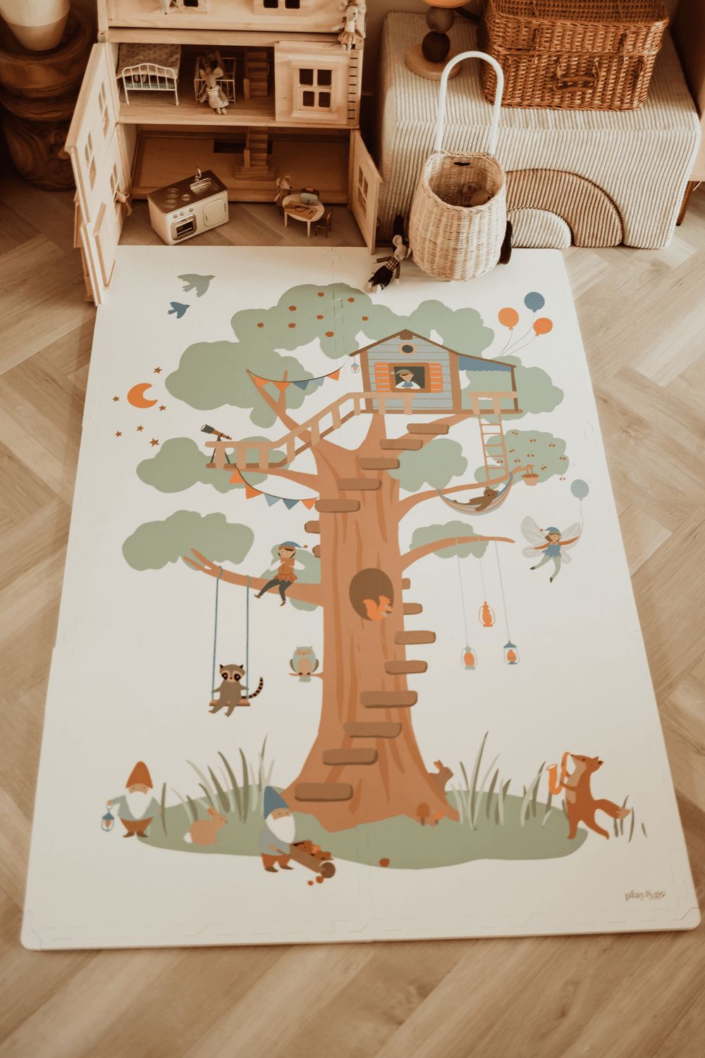 Play & Go - Icons EVA Puzzlemat - Treehouse - 120x180 cm