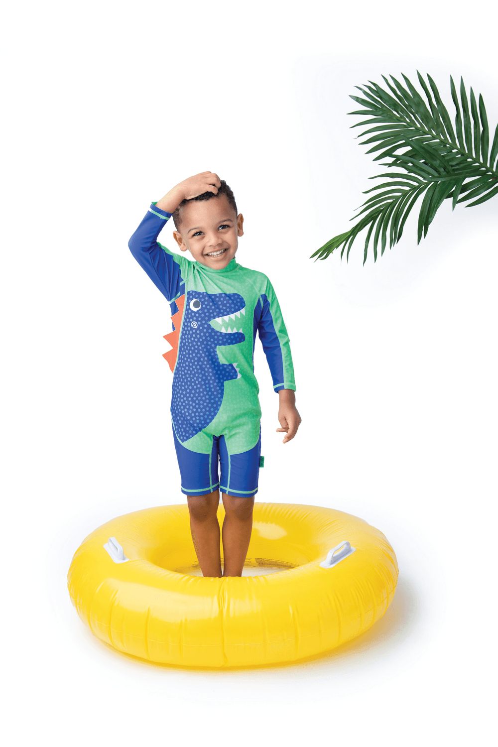 Zoocchini - Baby/Toddler Rashguard One Piece Swimsuit - Dino