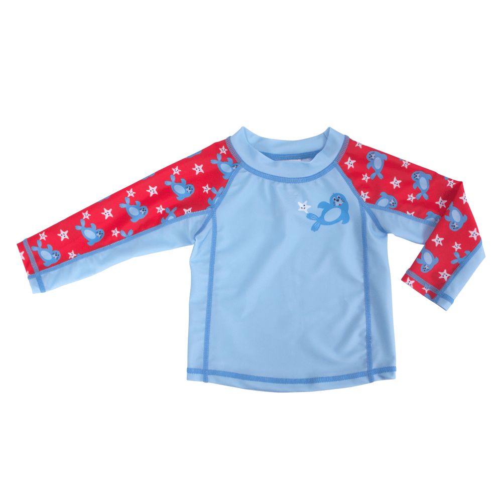 Baby Rash Guard Long Sleeved Swim Top - Seal