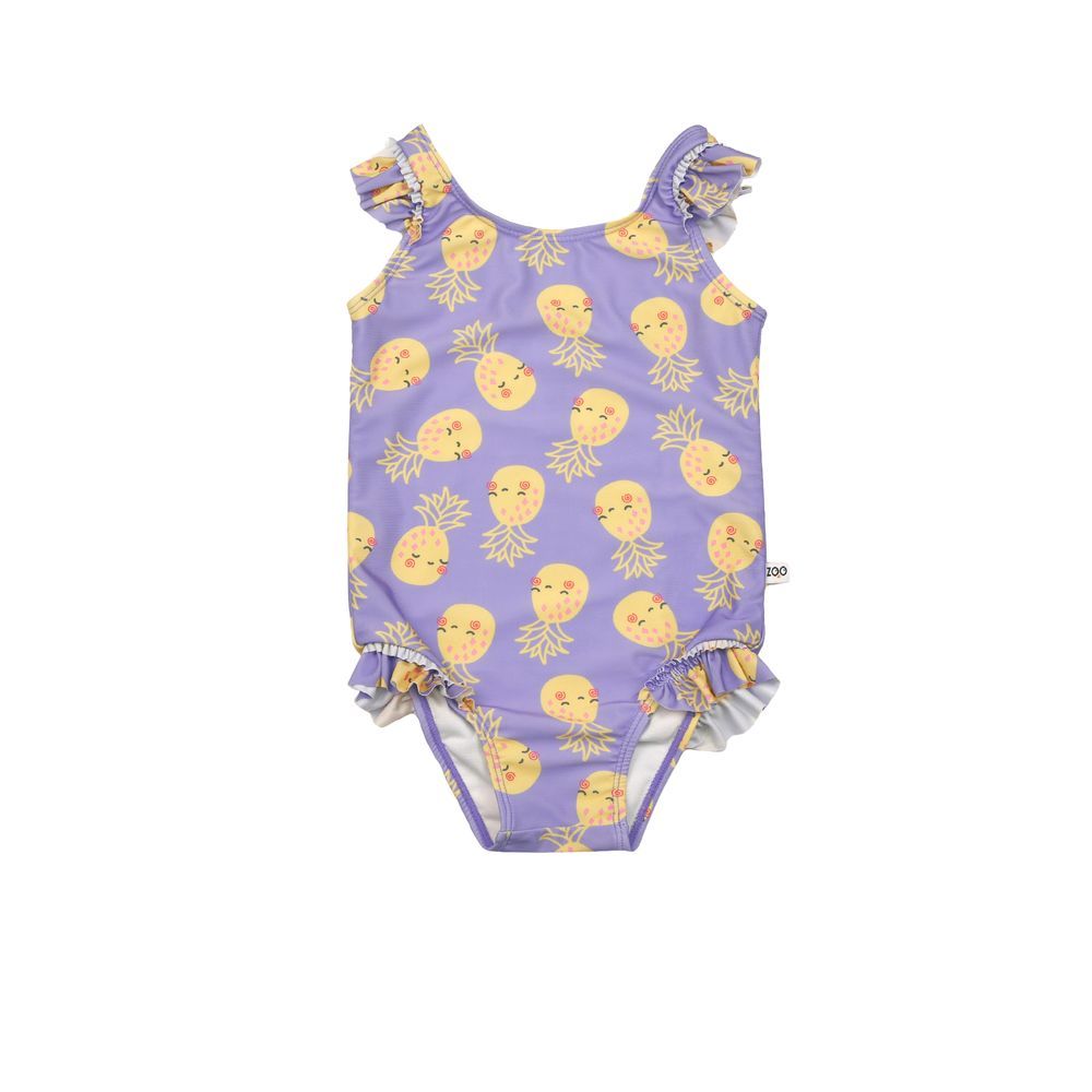 Zoocchini - Baby Ruffled Swimsuit - Pineapple