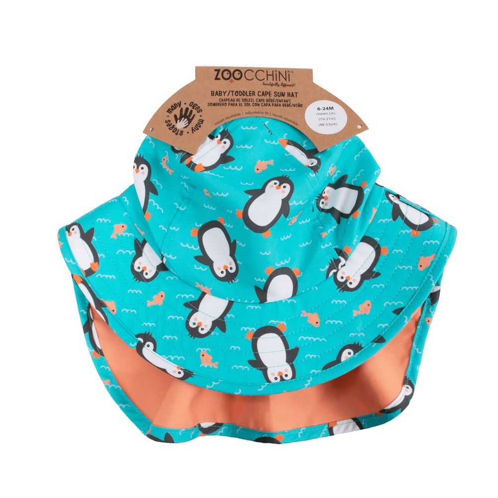 Zoocchini - Cape Sun Hat - Penguin