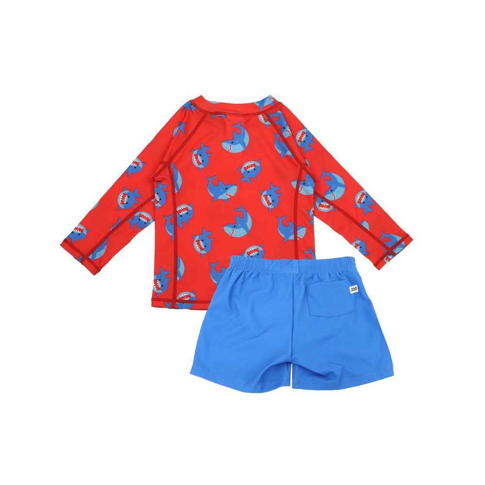 Zoocchini - Sherman The Shark Baby Swim Set - Multicolor