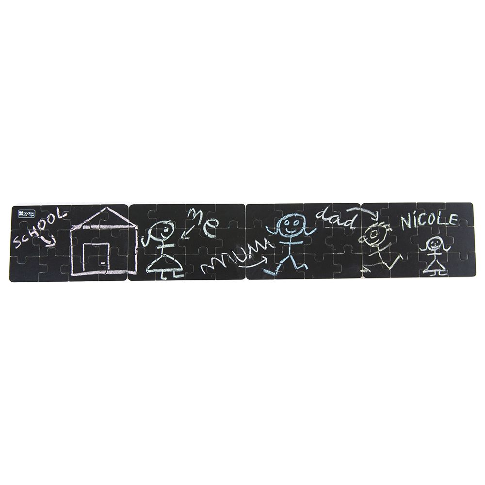 Andreu Toys - 4 Puzzles Blackboard Diorama