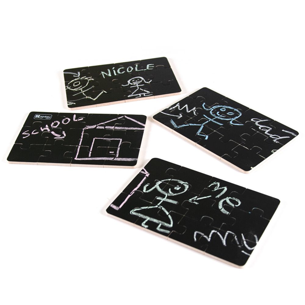 Andreu Toys - 4 Puzzles Blackboard Diorama