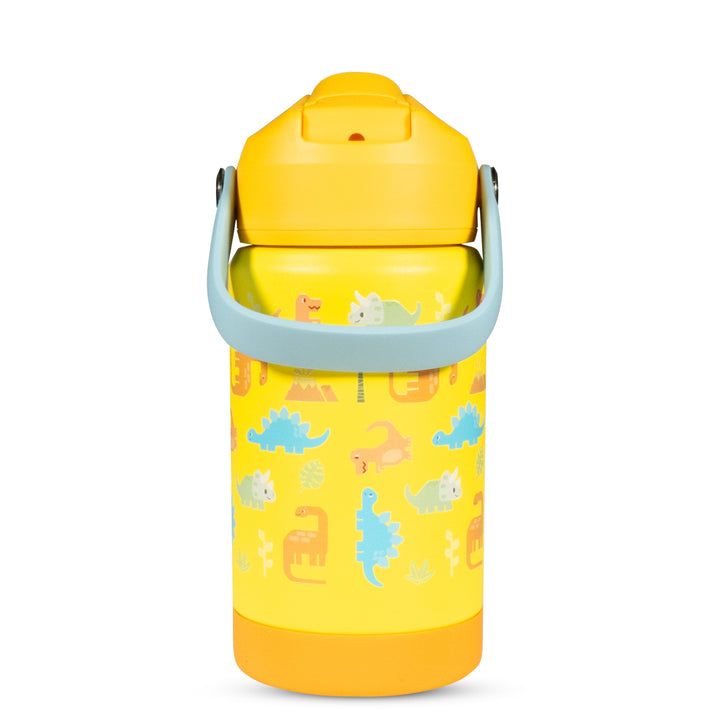 Waicee - Dinosaur 2.0 Water Bottle W/ Handle - 350ml - Yellow