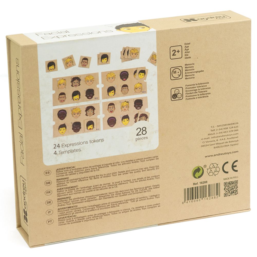 Andreu Toys - Facial Expressions Kit - 28pcs