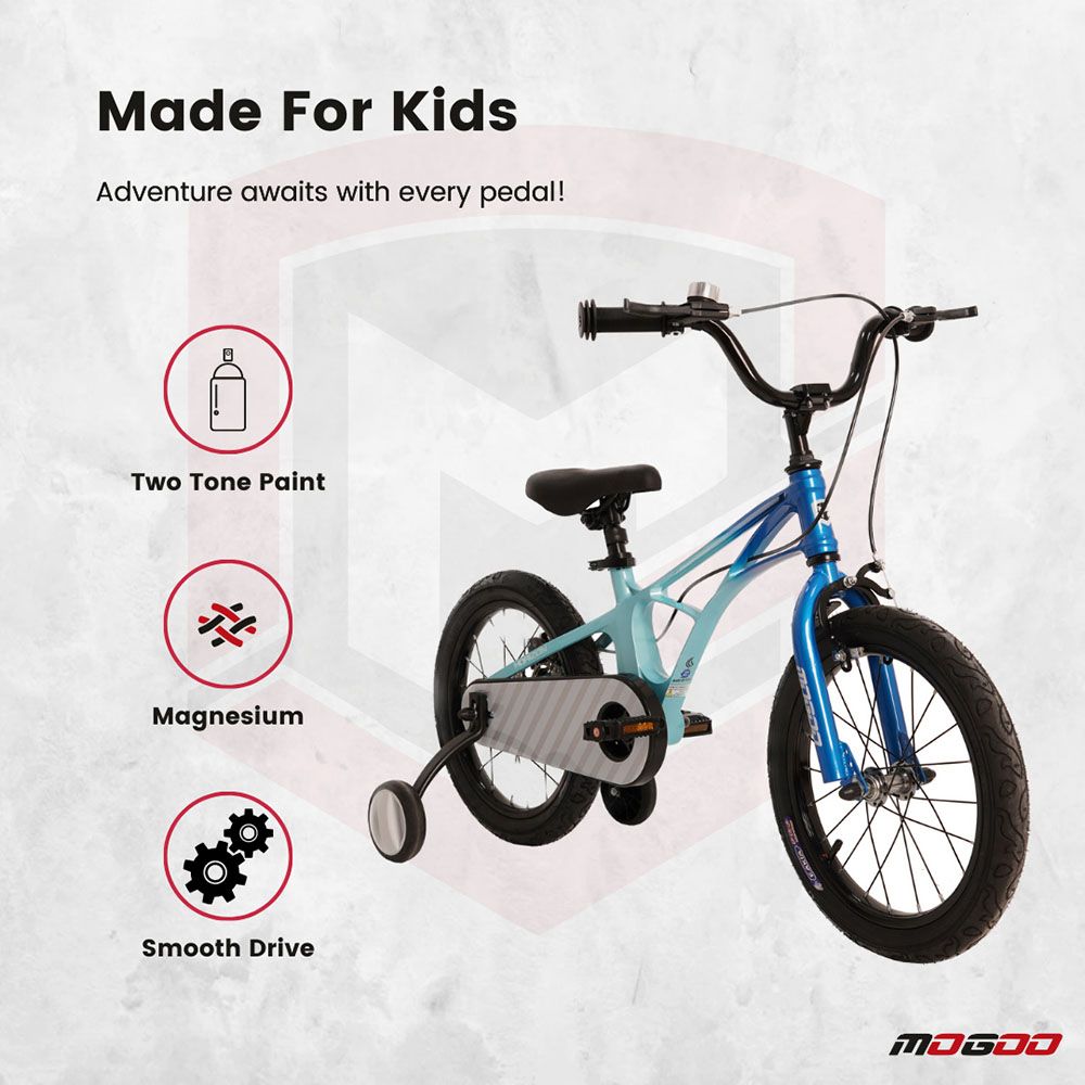 Mogoo - Horizon Kids Magnesium Bike - 16-Inch - Blue