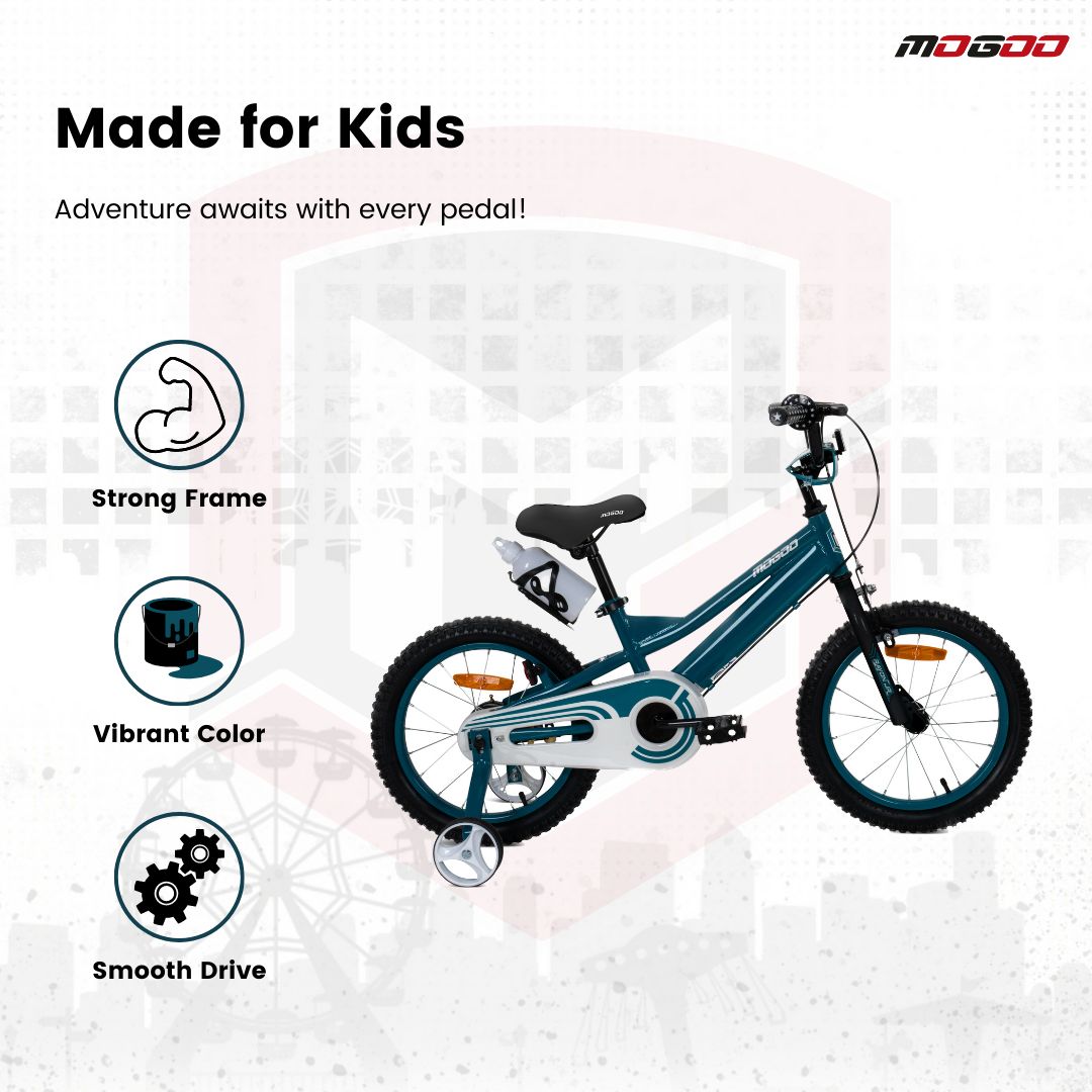 Mogoo - Rayon Junior 2.0 Kids Bicycle - 16 Inch - Green