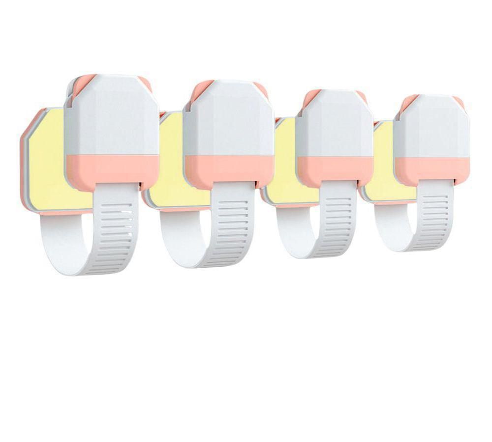 Pikkaboo - Baby Guard Ultimate Safety Lock - Peach/White - 4 Pcs