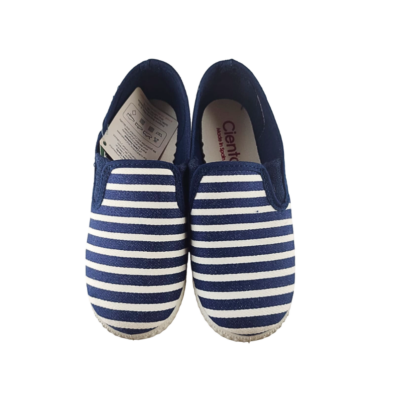 Pikkaboo - Ceinta Marino Stripped Slip-on Kids Shoes - Navy Blue