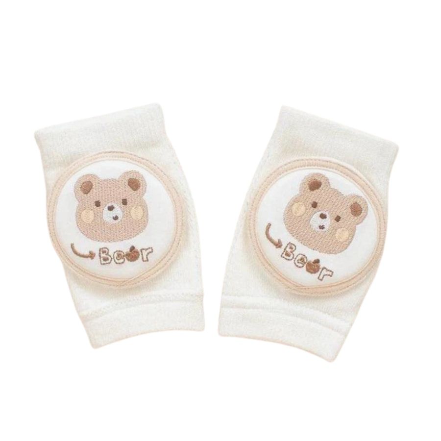 Pikkaboo - Soft Crawl Baby Knee Pads - Bear