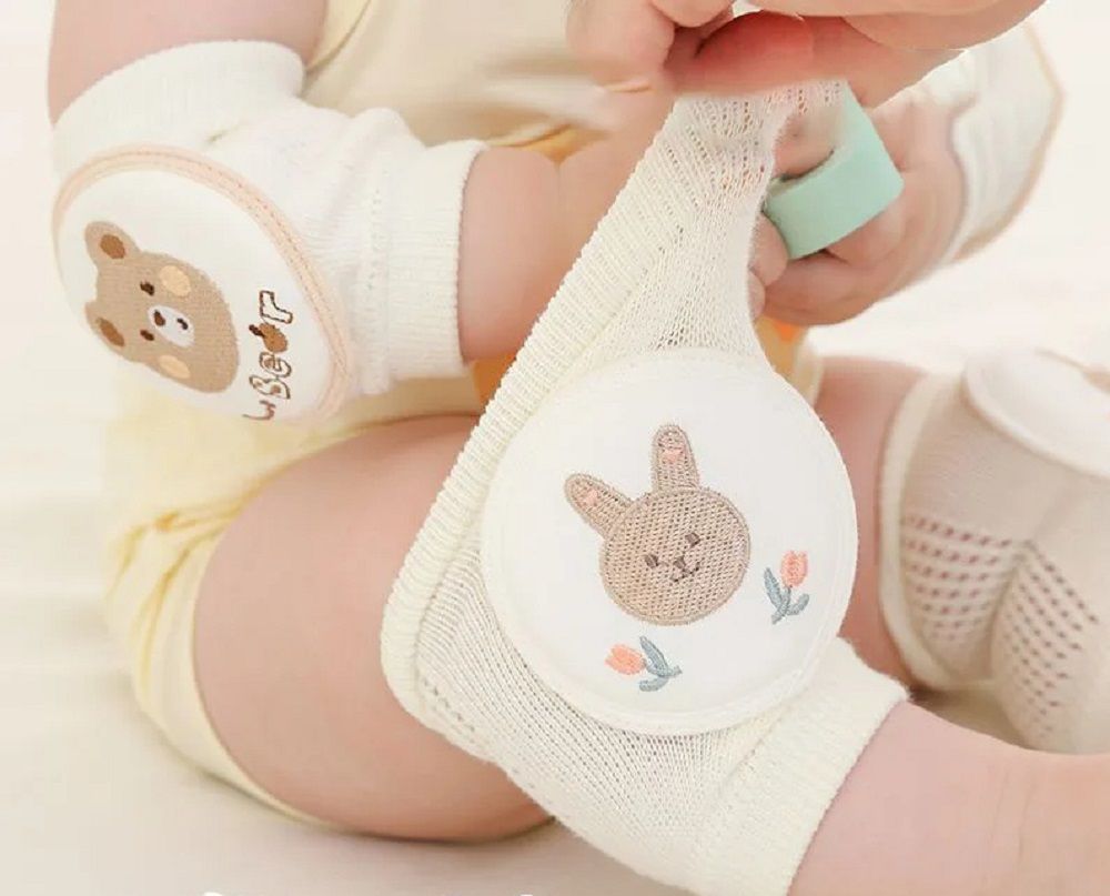 Pikkaboo - Soft Crawl Baby Knee Pads - Rabbit