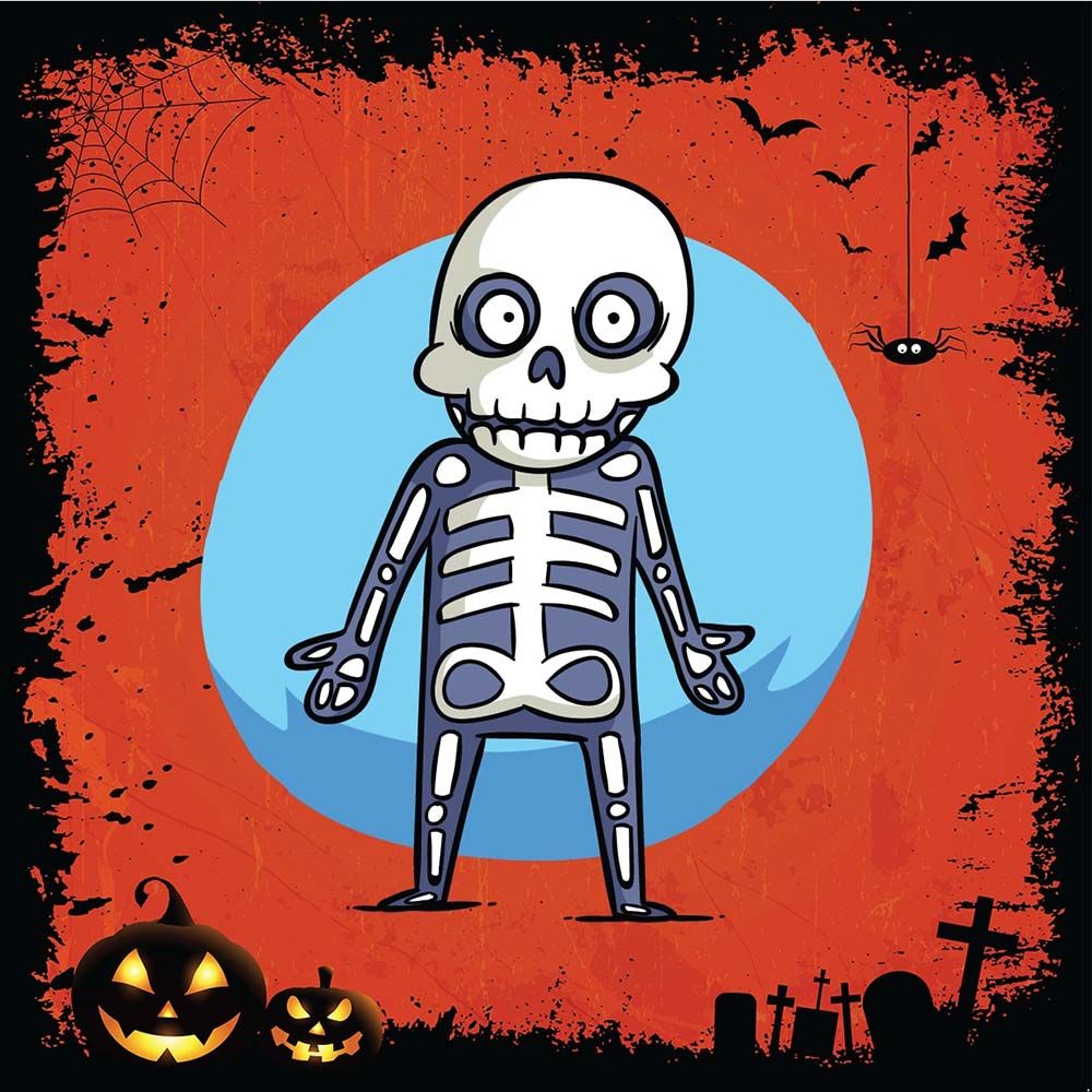 Twinkle Hands - Cool Skeleton Halloween T-Shirt - Red