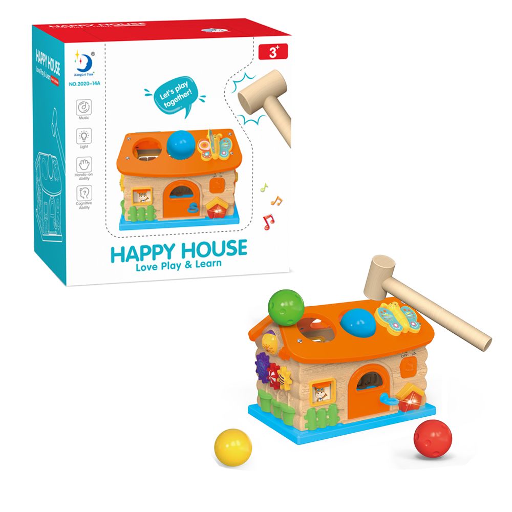 Xanglei Toys - Wooden Happy House Early Learning Toy