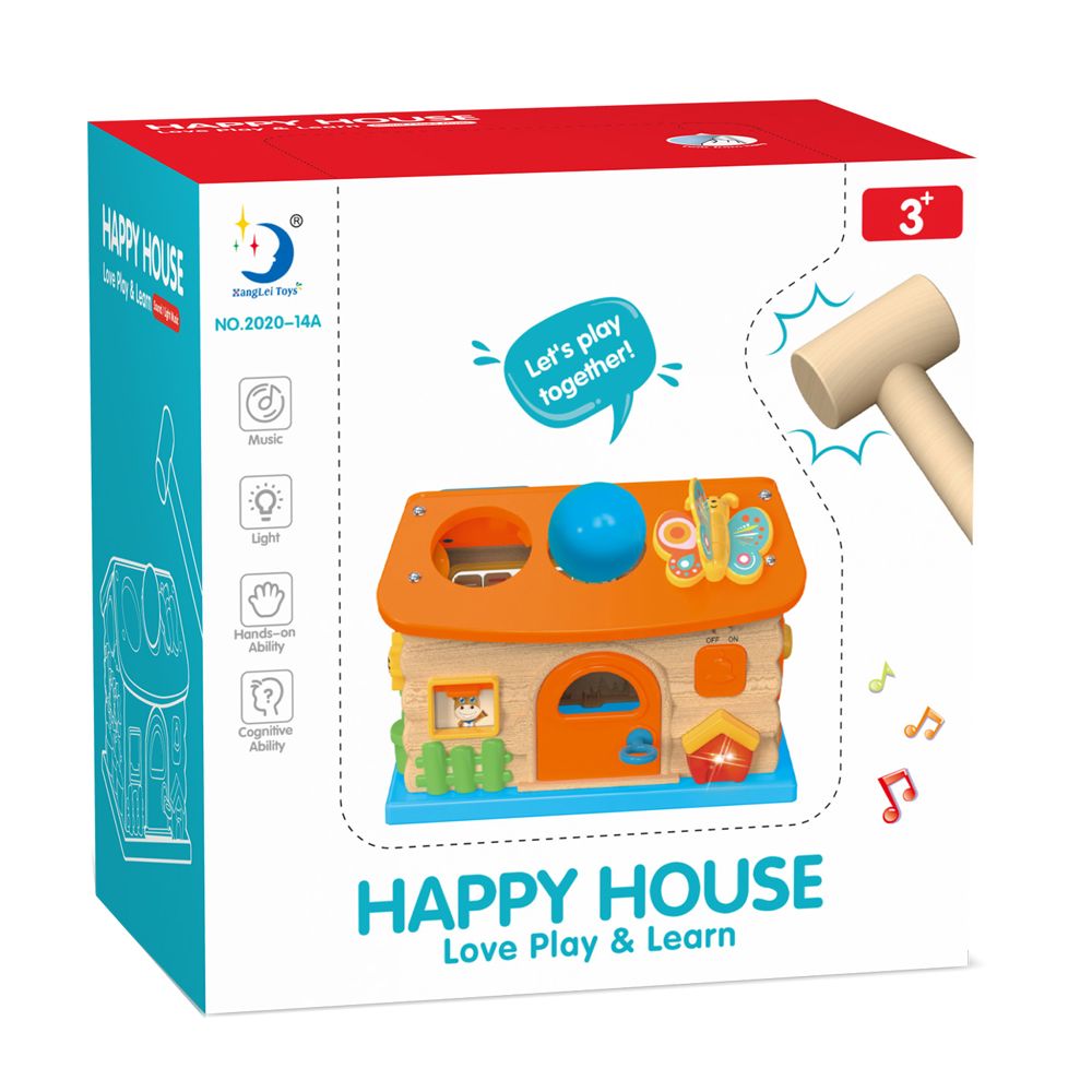 Xanglei Toys - Wooden Happy House Early Learning Toy