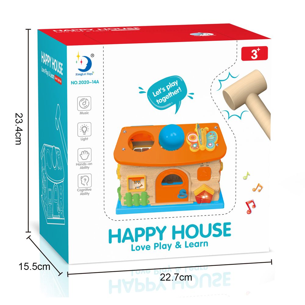 Xanglei Toys - Wooden Happy House Early Learning Toy