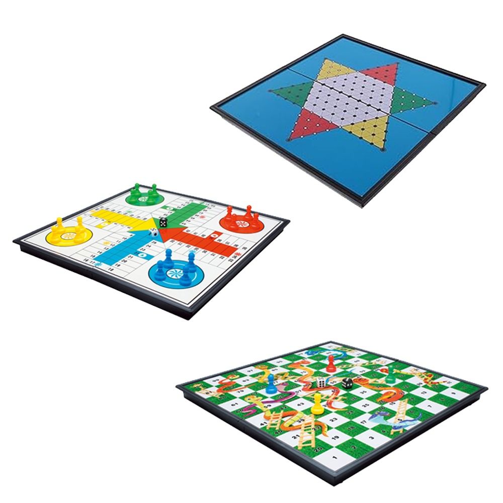 Stem - 3-in-1 Folding Magnetic Board Game Set