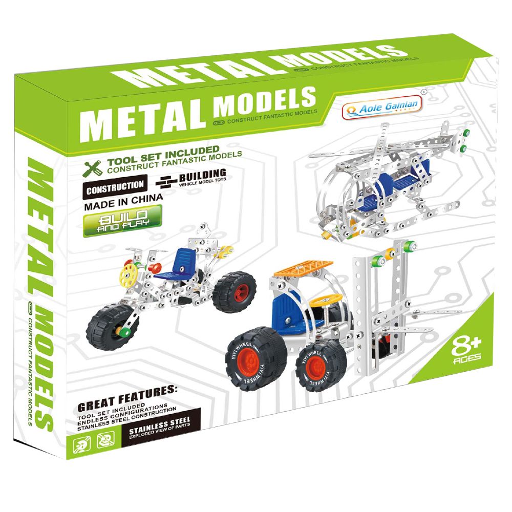 Stem - Build And Play Metal Models Construction Kit - 175pcs