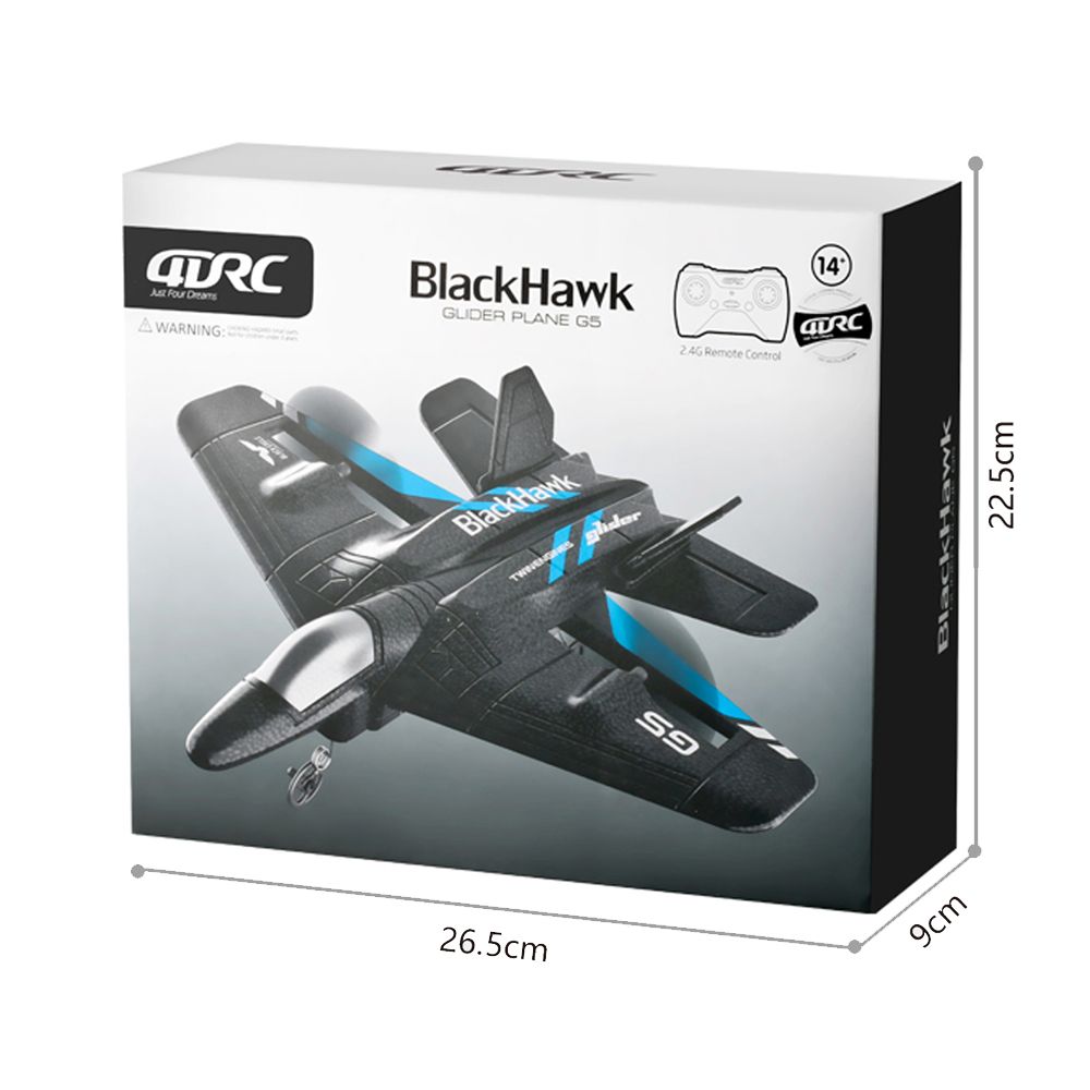 Stem - Blackhawk Remote Control Glider Fighter - 1pc - Color May Vary