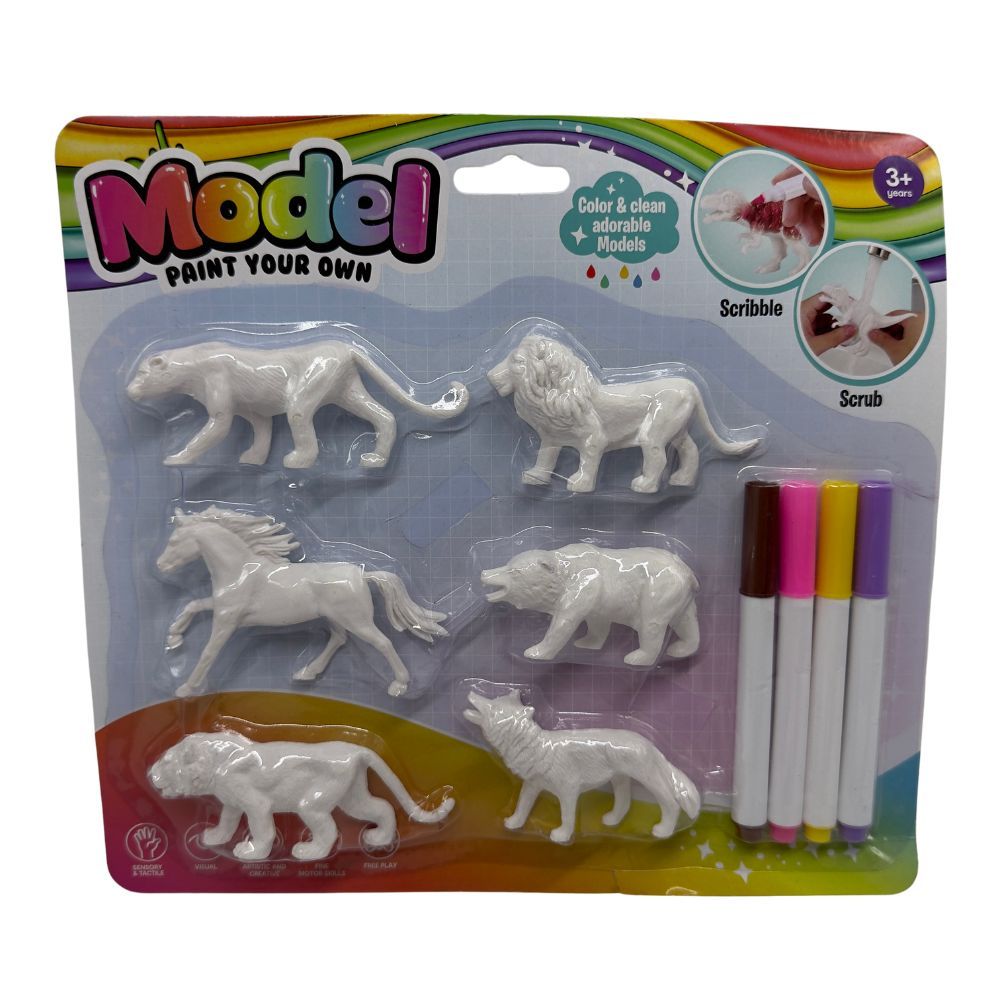 Stem - Solid PVC Model Paint Your Own Set - Animals