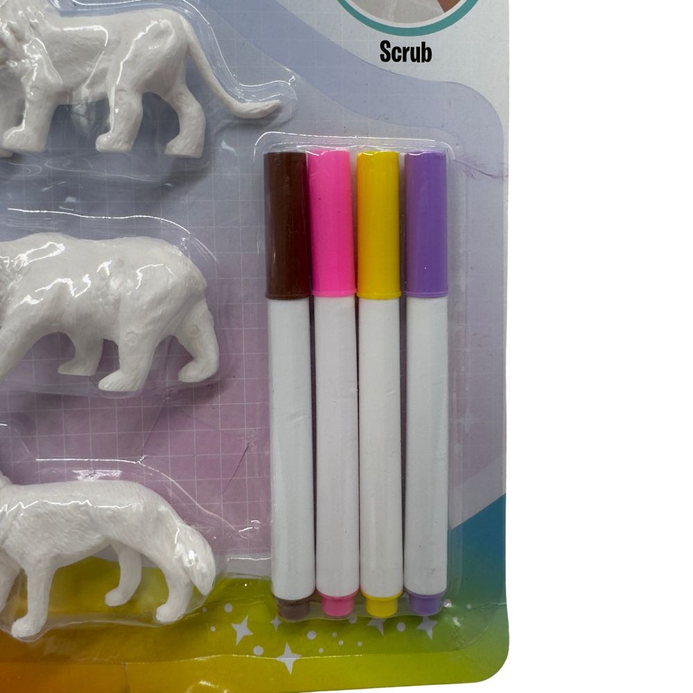 Stem - Solid PVC Model Paint Your Own Set - Animals