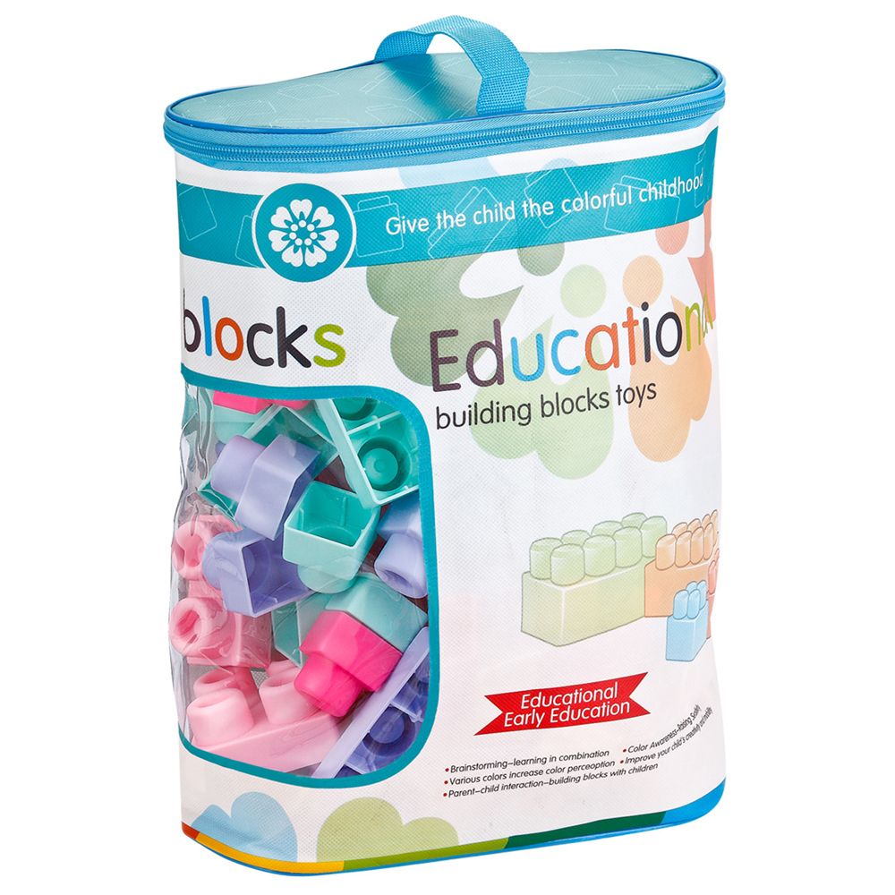 Stem - Educational Building Block Toy Set - Pink - 96pcs