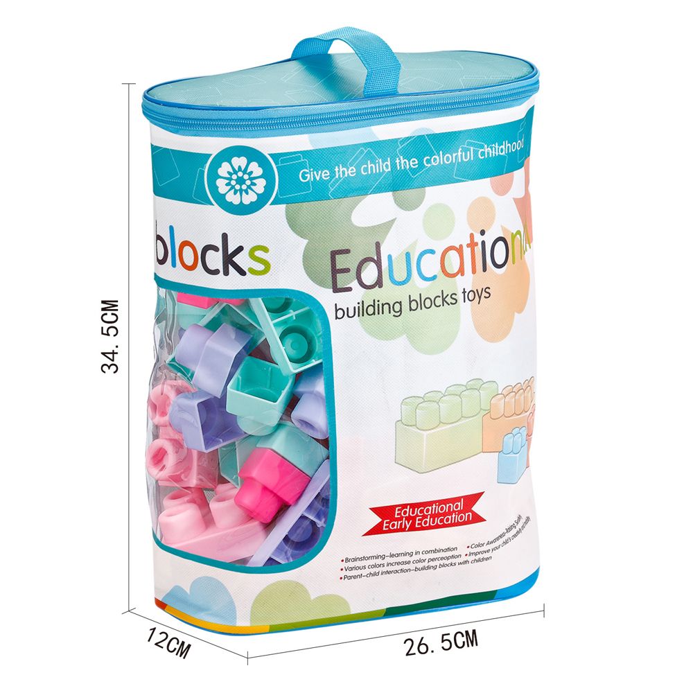 Stem - Educational Building Block Toy Set - Pink - 96pcs