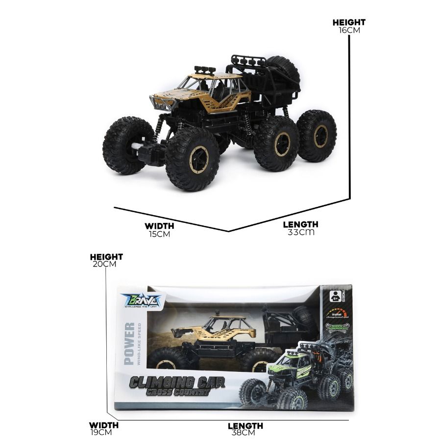 Stem - 1/18 Remote Control Six Wheel Climbing Vehicle - Color May Vary - 1 Pc