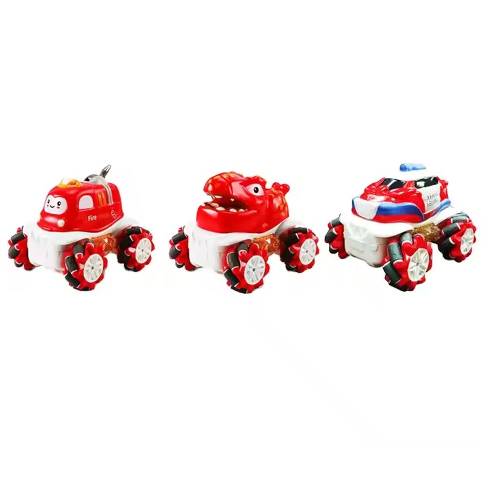 Stem - 1:36 Light Vinyl Stunt Car 1Pc - Red - Style May Vary