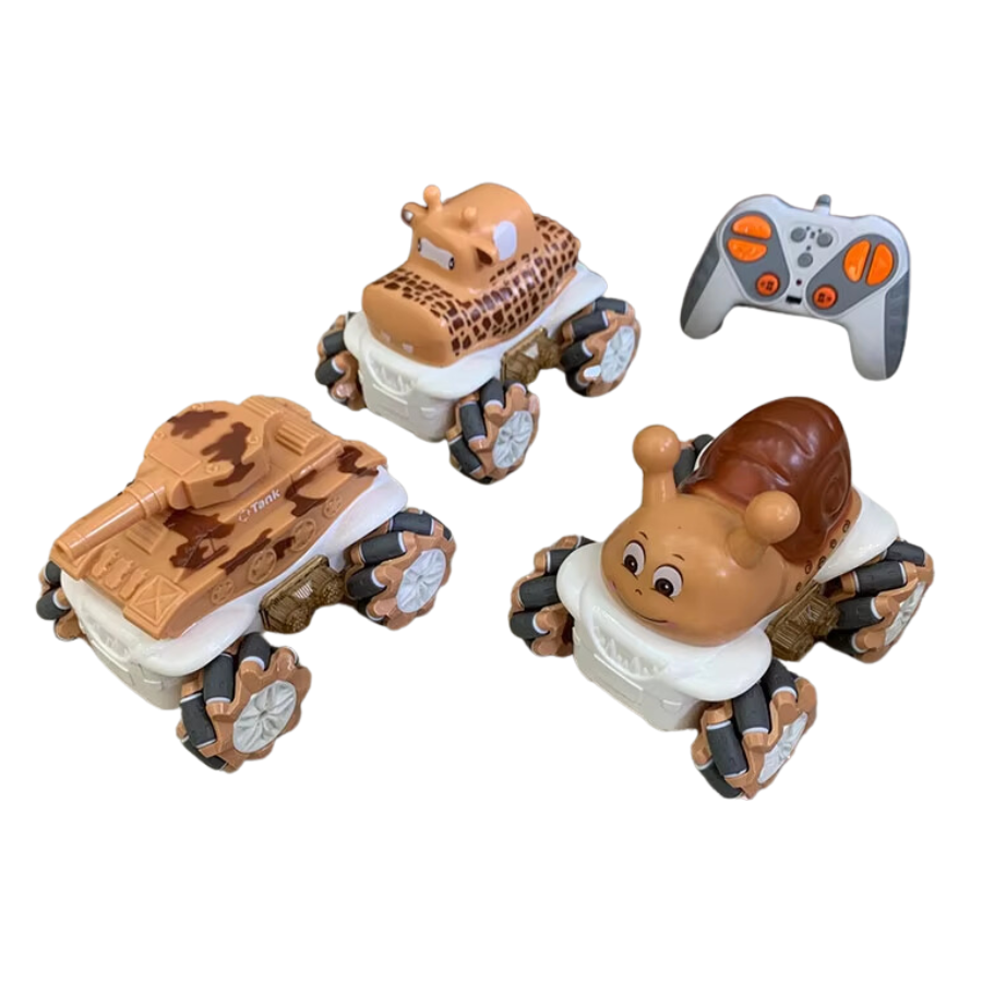 Stem - 1:36 Light Vinyl Stunt Car 1Pc - Beige - Style May Vary