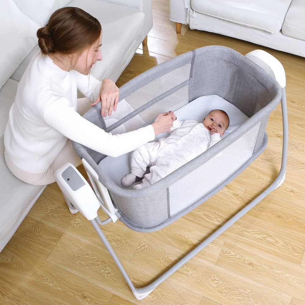 Mastela - 4-in-1 Deluxe Multi-Functional Bassinet - Grey