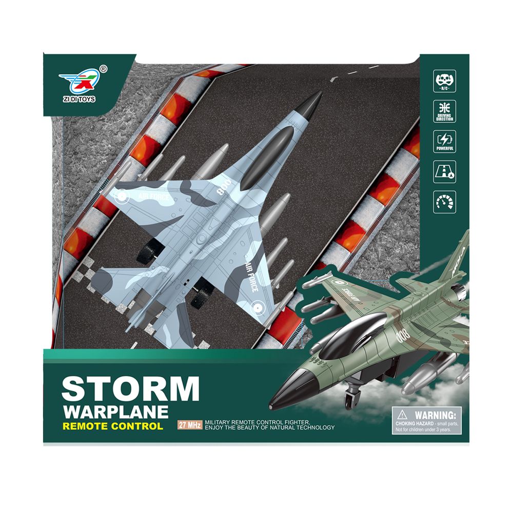 Stem - Storm Remote Control War Plane - Color May Vary - 1 Pc