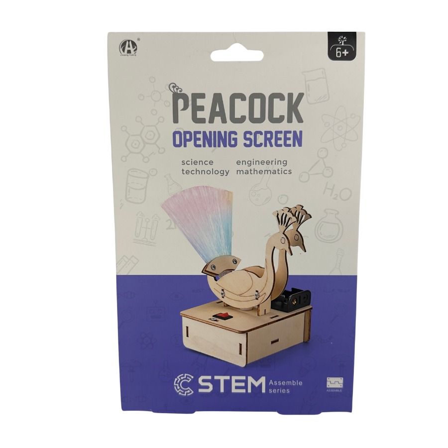 Stem - Peacock Opening Screen STEM Toy - Beige