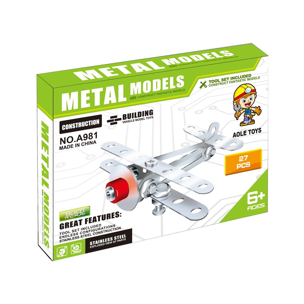 Stem - Build And Play Metal Models Construction Kit - 27pcs