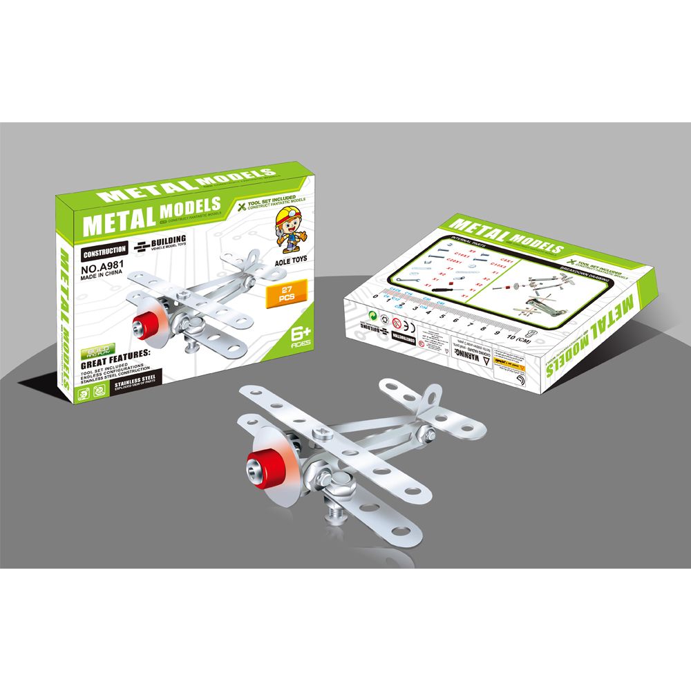 Stem - Build And Play Metal Models Construction Kit - 27pcs